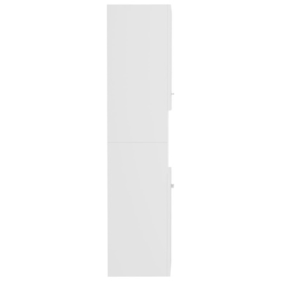 Szafka łazienkowa, biała, 30x30x130 cm, materiał drewnopochodny