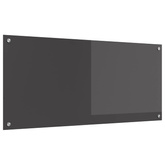 Panel kuchenny Ciemnoszary 110 x 50 cm szkło hartowane