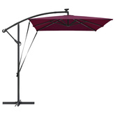 Parasol plażowy Bordeaux Czerwony 294 x 200 x 270 cm