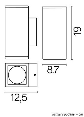 Kinkiet zewnętrzny M1460 DG