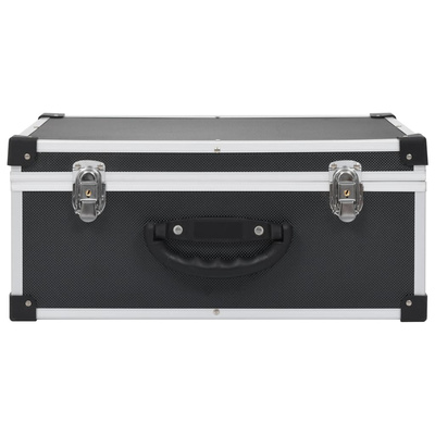 Walizka na 60 płyt CD, aluminiowa, ABS, czarna