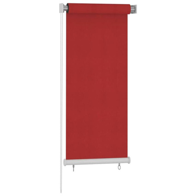 vidaXL Roleta zewnętrzna, 60x140 cm, czerwona, HDPE