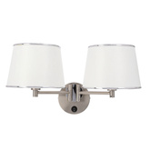 lampa ścienna kinkiet candellux ibis 2xE14 22-00890 E14 satyna