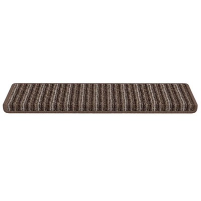 Samoprzylepne maty na schody 15 pcs Brązowy 65 x 21 x 4 cm
