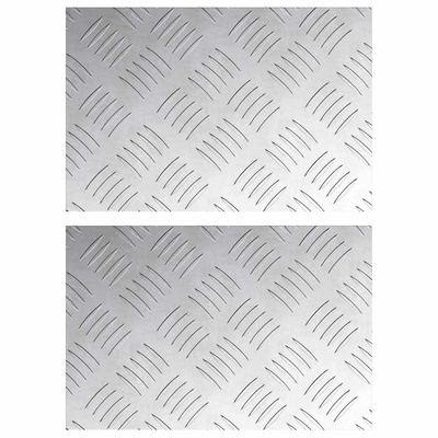 Stopień Prostokątny 2 pcs Srebrny 30 x 20 cm Aluminium