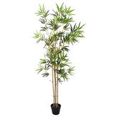 Sztuczne Drzewo Bambusa zielony 75,5 x 18 x 175 cm