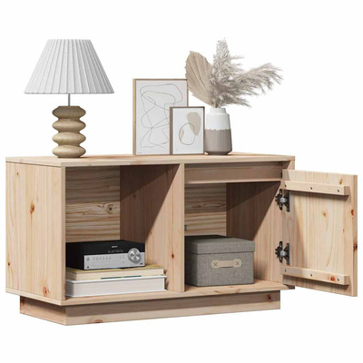 Szafka pod telewizor, 74x35x44 cm, lite drewno sosnowe