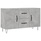 vidaXL Komoda, szarość betonu, 100x36x60 cm, materiał drewnopochodny model standard