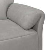 Sofa dwuosobowa jasnoszary 158 x 83 x 95 cm Welur