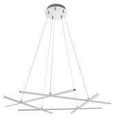 Lampa wisząca Led ANDROS 5-punktowa – geometryczny nowoczesny żyrandol LED 4000K