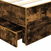 Ramka łóżka Dąb wędzony 90 x 200 cm Drewno inżynieryjne