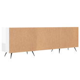 vidaXL Szafka pod TV, wysoki połysk, biała, 150x30x50 cm