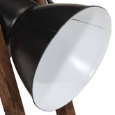 Lampa stołowa, 25 W, czarna, 30x17x40 cm, E27