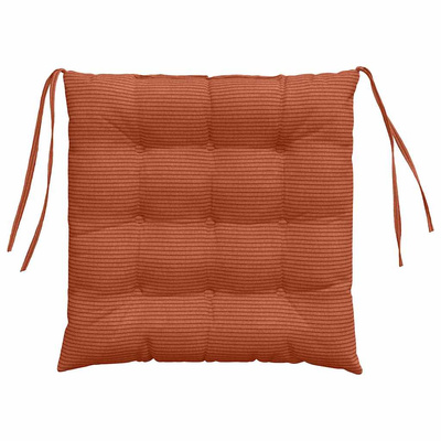 Poduszki na siedziska 4 pcs Czerwono-pomarańczowy