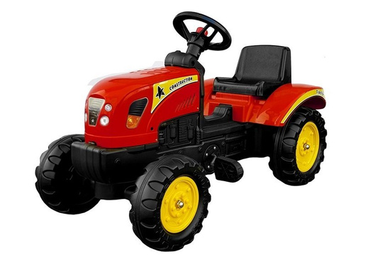 Traktor Branson z Przyczepą czerwony Pedały 135 cm