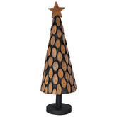 Choinka z podstawą Brązowy 90 cm Lite drewno tekowe