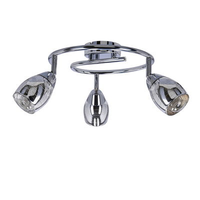 Lampa sufitowa MILTON reflektor ze szklanymi kloszami regulowana 3-punktowa do kuchni