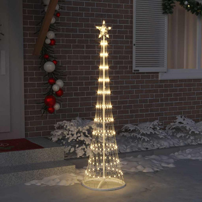 Choinka świąteczna LED Ciepła biel 51 x 51 x 190 cm Metal