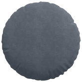 Poduszki na siedziska 2 pcs Ciemnoszary ?50 x 19 cm Aksamit