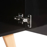vidaXL Szafka pod TV, czarna, 120 x 40 x 46 cm, MDF