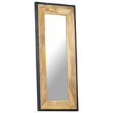 vidaXL Lustro, 110 x 50 cm, lite drewno mango