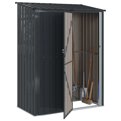 Schowki ogrodowe Antracyt 153,5 x 86 x 200 cm Metal