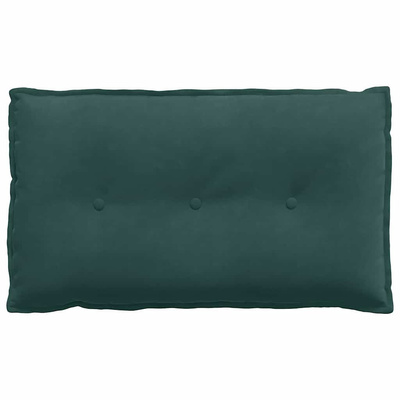 Poduszka na plecy Ciemna zieleń 80 x 50 cm Tkanina sztruksowa