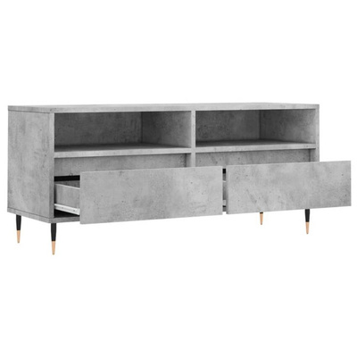 vidaXL Szafka pod TV, szarość betonu, 100x34,5x44,5 cm