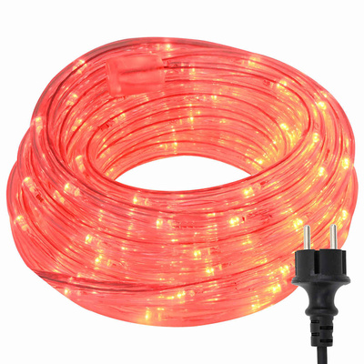 Lina świetlna z 2400 diodami LED Czerwony 100 m PVC