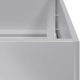 Doniczka 120x40x80 cm Stal ocynkowana