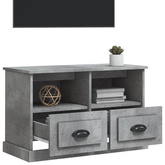 vidaXL Szafka pod TV, szary beton, 80x35x50cm, materiał drewnopochodny