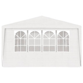 vidaXL Namiot imprezowy ze ściankami, 4x6 m, biały, 90 g/m²