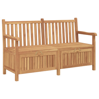 Ławka ogrodowa z drzwiami 150 x 60 x 90 cm Lite drewno teakowe