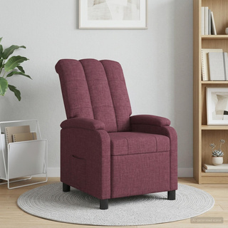 Fotel recliner Fioletowy tkanina