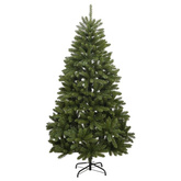 vidaXL Sztuczna choinka na zawiasach, 300 lampek LED i bombki, 240 cm wariant 4