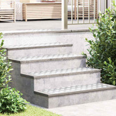 Stopień Prostokątny 2 pcs Srebrny 90 x 30 cm Aluminium