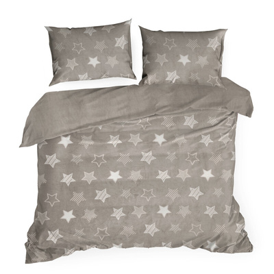 Pościel Flano beżowa 220x200