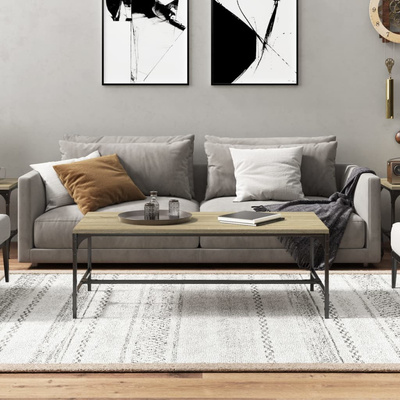 vidaXL Stolik kawowy, dąb sonoma 80x50x35 cm, materiał drewnopochodny
