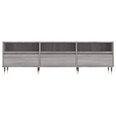 vidaXL Szafka pod TV, szary dąb sonoma, 150x30x44,5 cm wariant 5