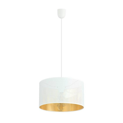 Lampa wisząca ASTON 1 WHITE/GOLD