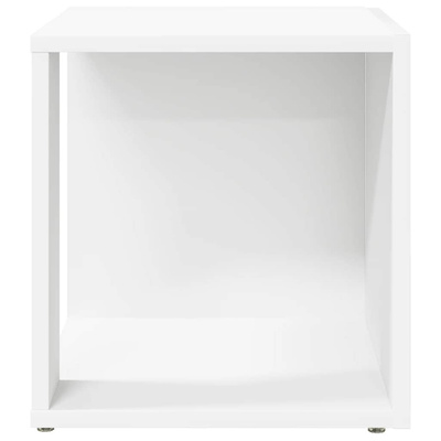 vidaXL Stolik boczny, biały, 33x33x34,5 cm, materiał drewnopochodny