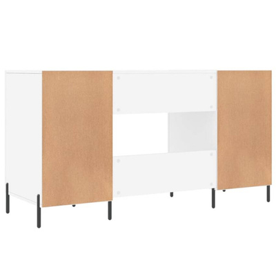 vidaXL Biurko, białe, 140x50x75 cm, materiał drewnopochodny wariant 6