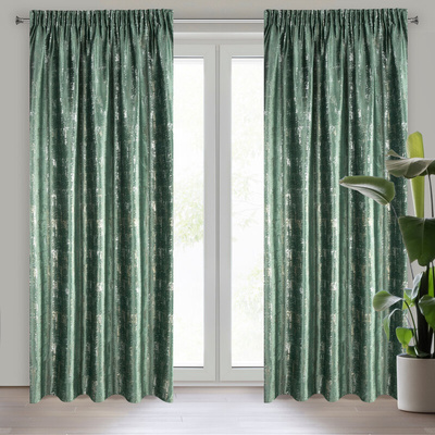 Zasłona Vilma ciemnozielona 140x270