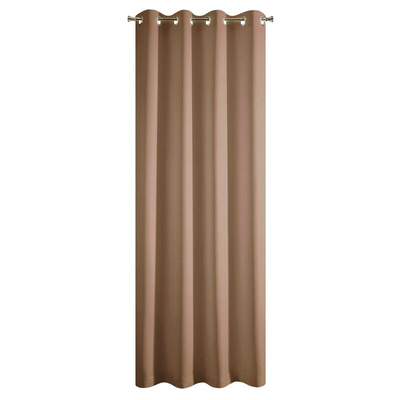 Zasłona Adore jasnobrązowa 140x250