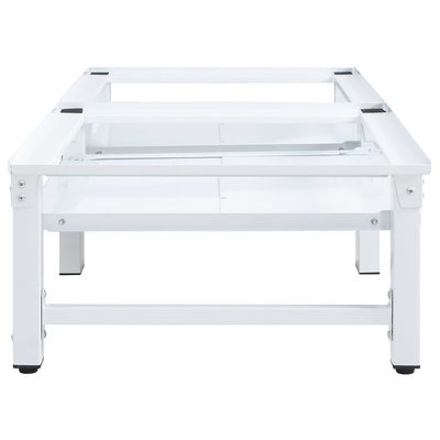 Podest pod pralkę i suszarkę z wysuwanymi półkami, biały