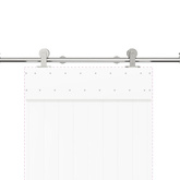 System do mocowania drzwi przesuwnych, 200 cm, stal, srebrny