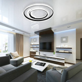 Lampa sufitowa LED okręgi 76W + pilot dl-g03
