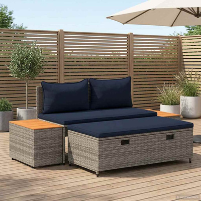 Zestaw sof na zewnątrz 4 -Seater 4 szt. 55 x 30 x 39 cm