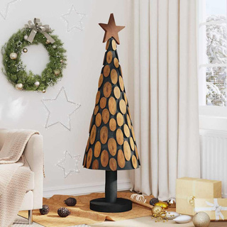 Choinka z podstawą Brązowy 149 cm Lite drewno tekowe