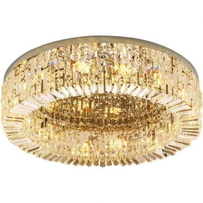 Plafon kryształowy glamour, nowoczesny 40 cm złoty STELLA GOLD ADANI AD313